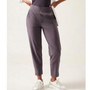 Athleta Brooklyn Ankle Pants Straight Leg Purple Women’s Size 6 Stretch